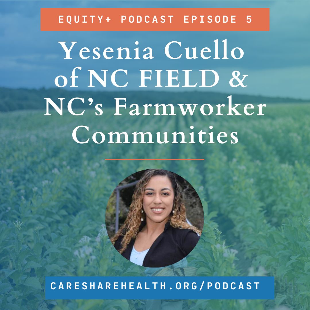 Need something good to listen to this weekend?  Check out episode 5 of the Equity+ Podcast featuring Yesenia Cuello of NC FIELD at bit.ly/3LH8n13 !

#healthequity #farmworkerjustice #podcast #equitypluspodcast #northcarolina