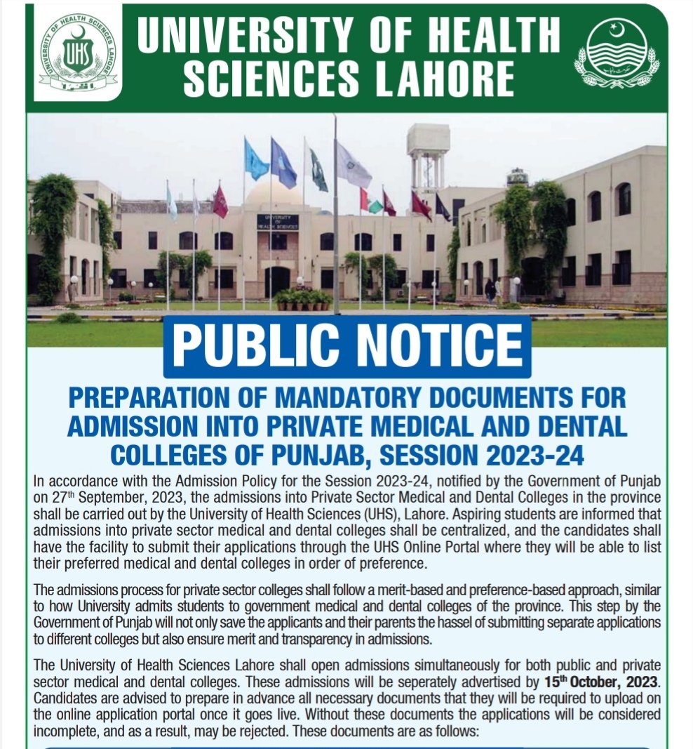medstudentunion's tweet photo. Centralized admission in Punjab private medical colleges...
Hopefully No donation scene will be observed by this year.
Good step by Gov. Of Punjab
#PRIVATEmafia 
@MNBUrdu https://t.co/4tkqNP6QcN