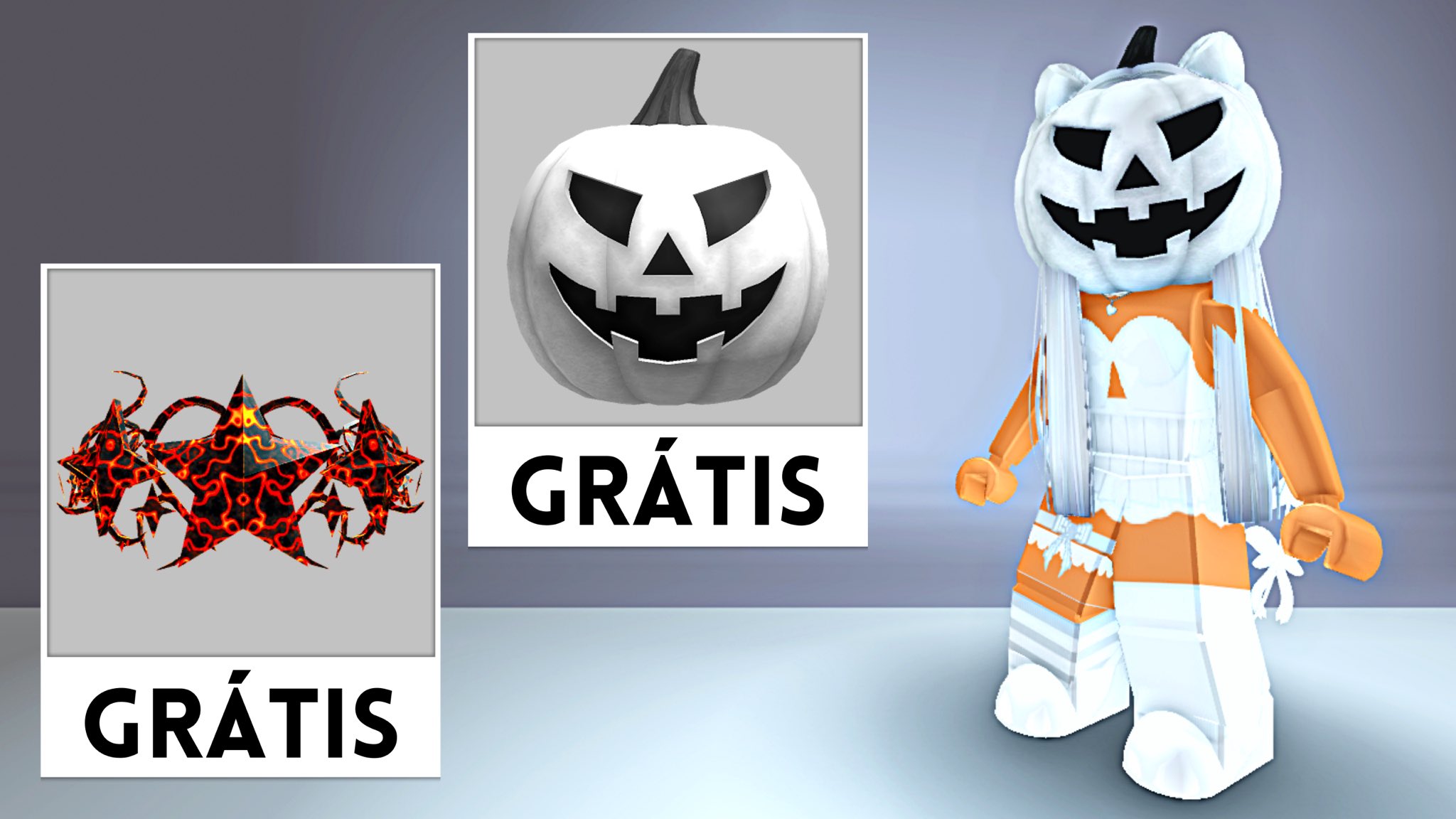 jessizada on X: 👾 CORRE! COMO PEGAR 2 ITENS DE HALLOWEEN GRÁTIS NO ROBLOX  EM 2023! 🎀Video:  🎀 Discord:   #roblox #robloxugc #robloxugcgratis #robloxugcfree  #robloxfreelimited  / X