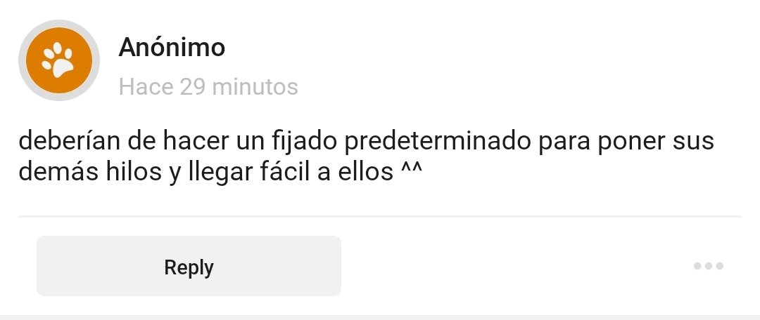 gracias x el tip anon, igualmente ya lo tenía pensando solo estaba esperando a tener mas hilos bskdjsk