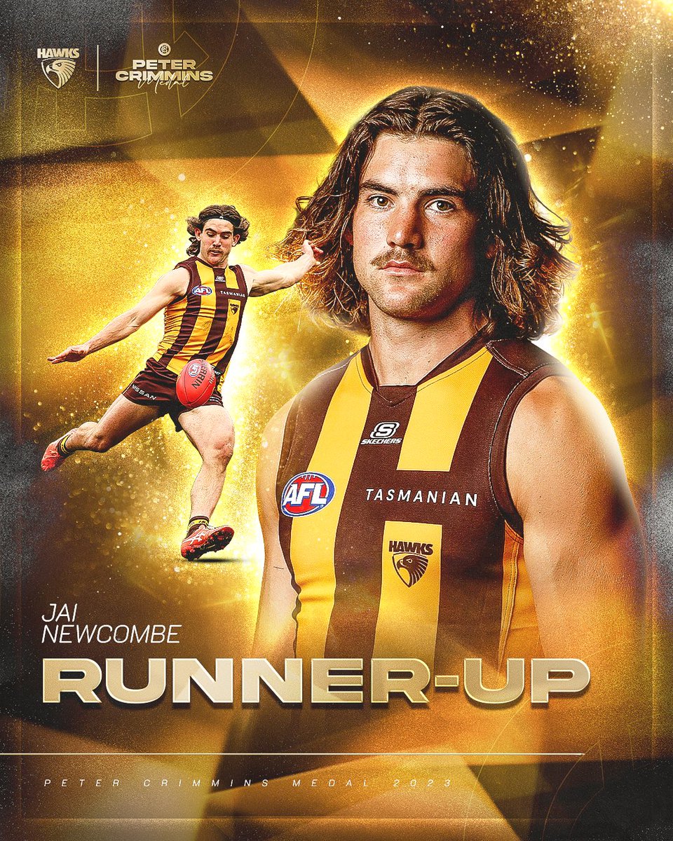 In a testament to his sharp career rise, Jai Newcombe is our best and fairest runner-up for the second year in a row. ⭐️