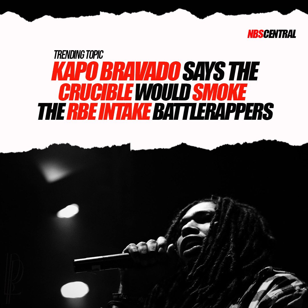 NOCLOUTMEDIA's tweet image. URL CRUCIBLE OR RBE INTAKE?

Who you got?

@DRSPILZ 
@thebattlerapdr