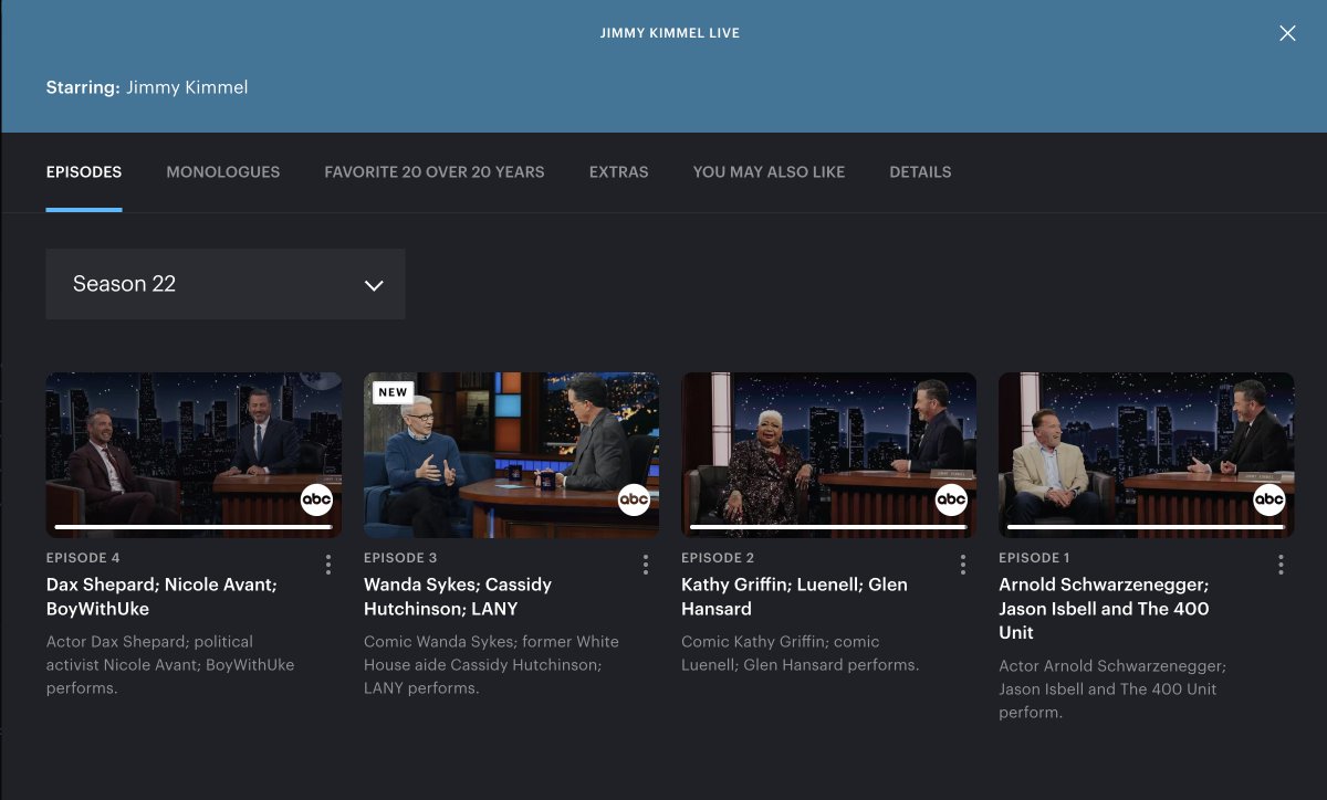 strachable's tweet photo. I'm not sure the thumbnail for episode 3 is correct, I think that's a different show on a different network and different streaming service how did they even GET THAT PHOTO?!? https://t.co/xW5puZ6yMs