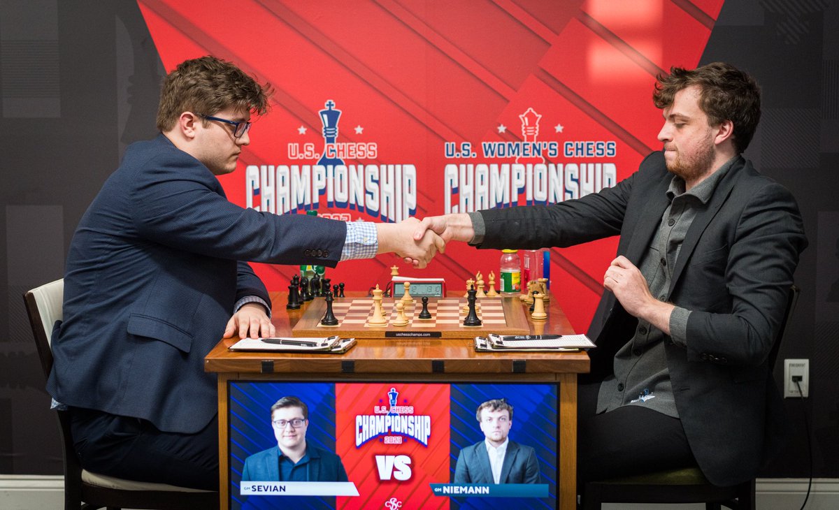 Two lone Americans up against the world, facing immeasurable odds. GM Hans  Niemann tweeted after winning the Tournament of Peace 2023 in…