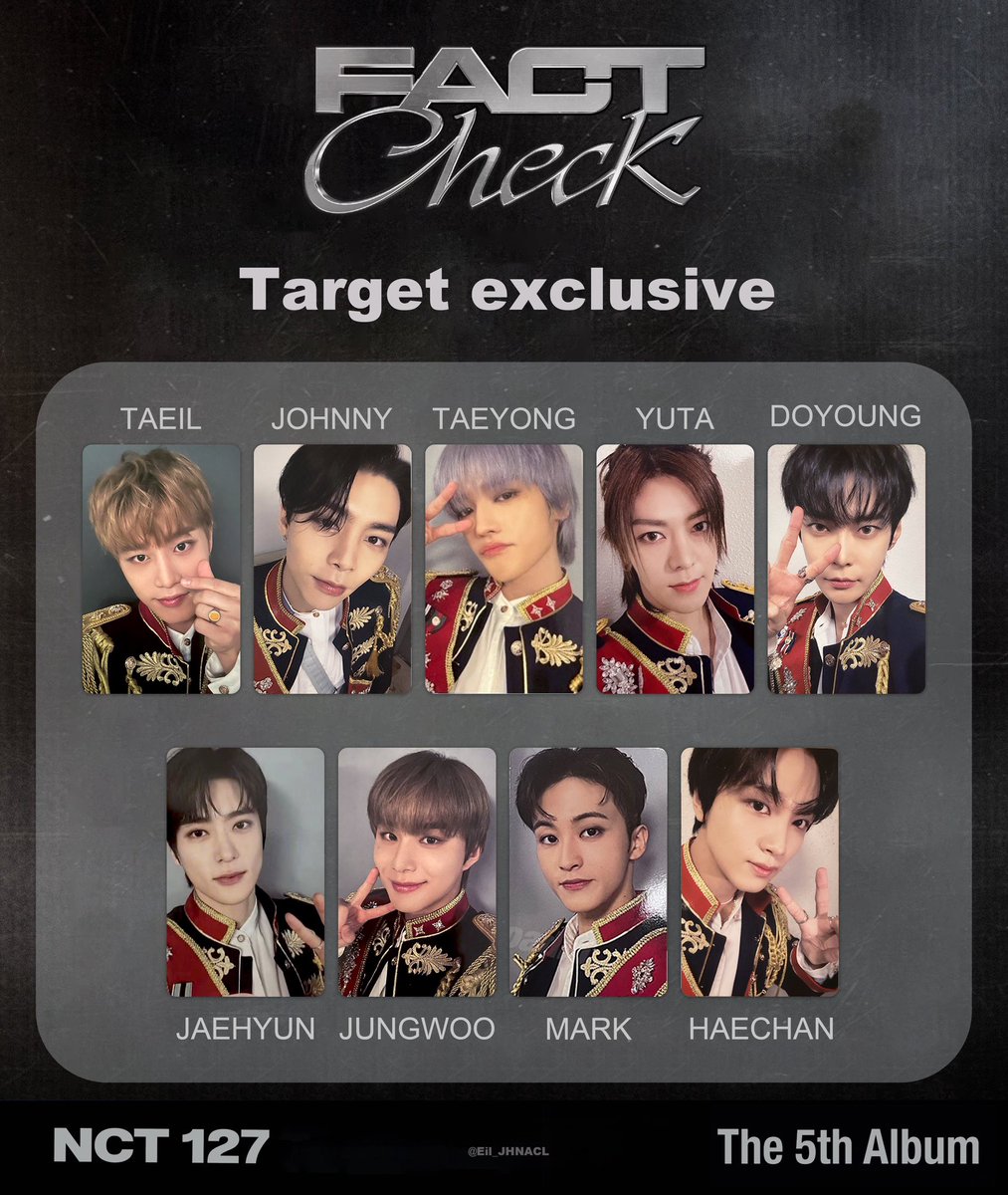 本・音楽・ゲームNCT127 FactCheck TARGET Exhibit トレカ ドヨン - K ...