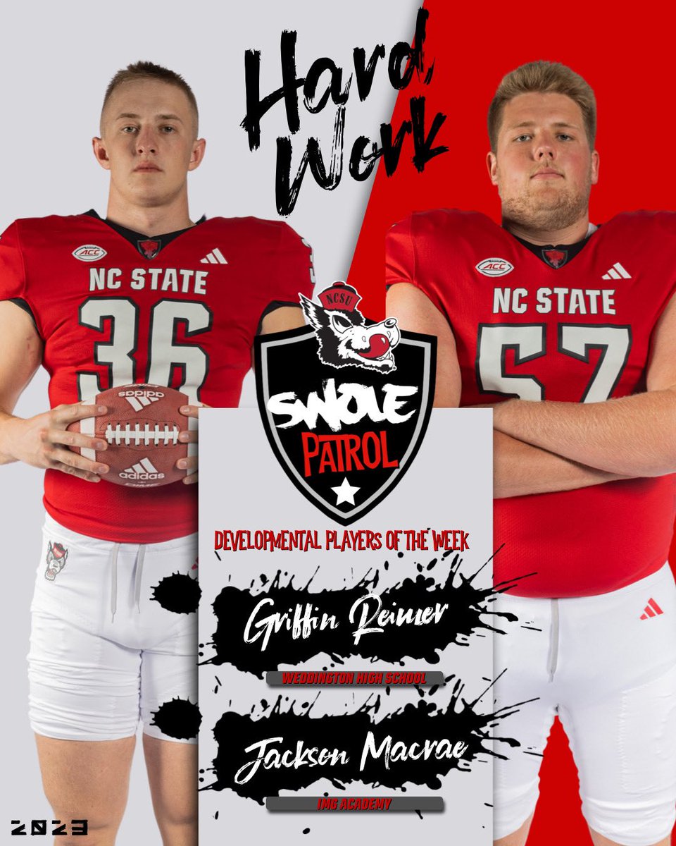 It’s the end of the week &amp; my staff &amp; I are excited to recognize Griffin Reimer &amp; Jackson Macrae as our Devel Players of the Week. These 2 young men definitely epitomize our word for the week &amp; are 2 of the HARDest WORKing young men in our program.  Keep up the good work. #HTT