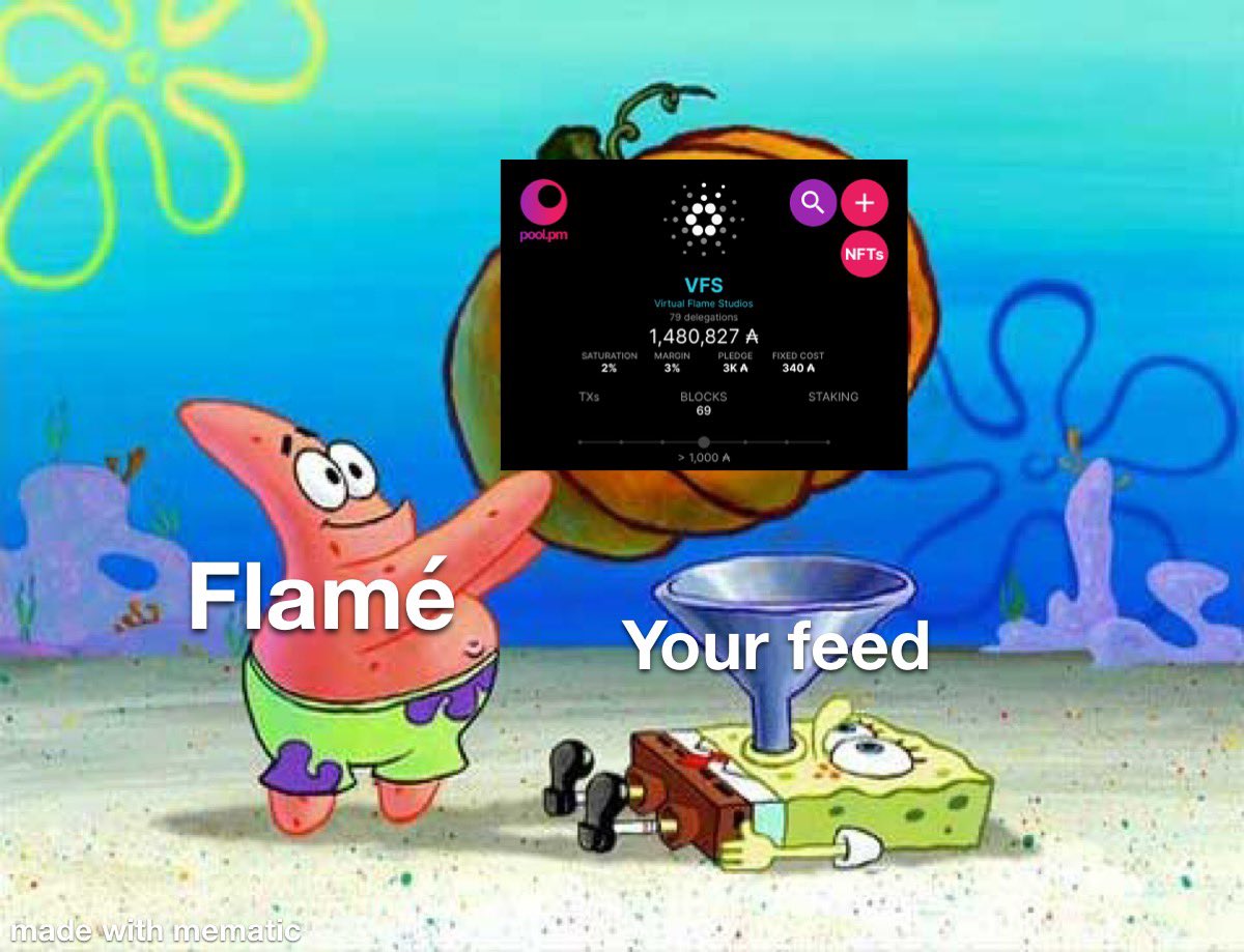 Could the #Cardano gang show me some support and delegate to my stake pool $VFS? 

✅ Voted in SPO vote
✅ Mithrill Signer
✅ Applied for #Midnight
✅ 4.27% ROA 
✅ Makes my own memes

<a href="/pool_pm/">pool.pm</a> Link 👇
pool.pm/602449403a6f5d…