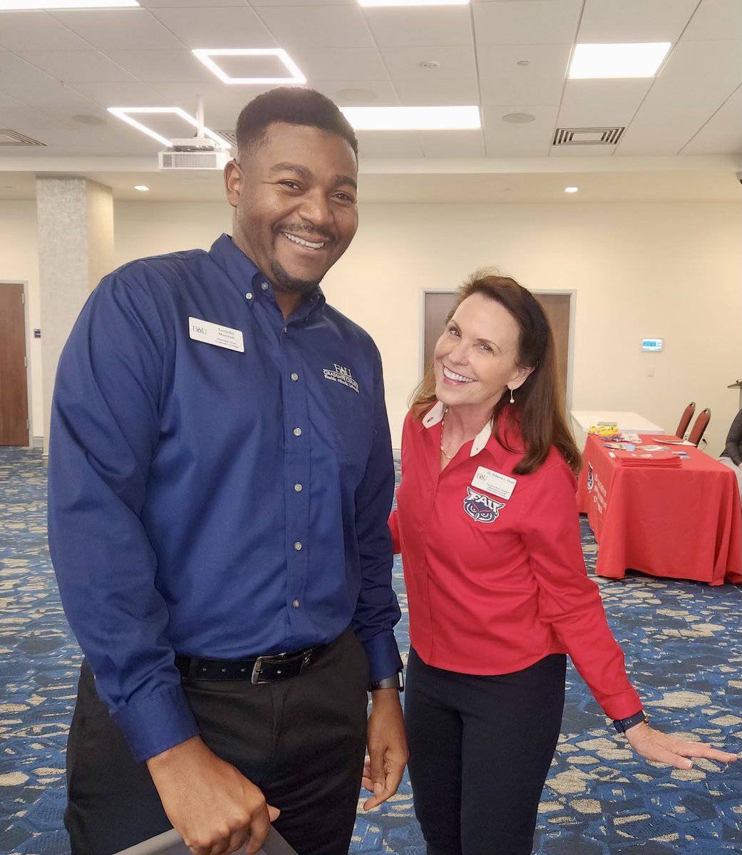 Yesterday, faculty (<a href="/faudrdeb/">Deborah L. Floyd</a>) and students of the Higher Education Leadership program attended the <a href="/FAUGradCollege/">FAU Graduate College</a> Open House. To learn more about Higher Education Leadership, visit: fau.edu/education/acad… <a href="/FAUFootball/">Florida Atlantic Football</a> <a href="/faueducation/">FAU College of Education</a>