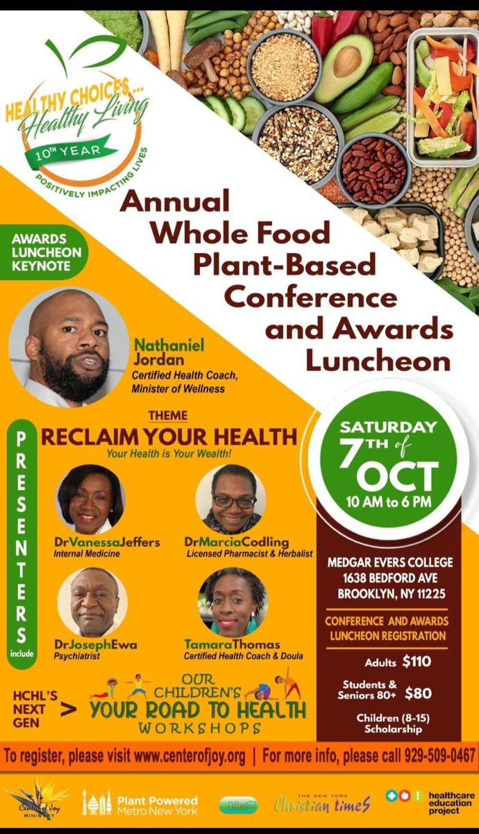 Saturday #Plantbased #foodconference #MedgarEvers