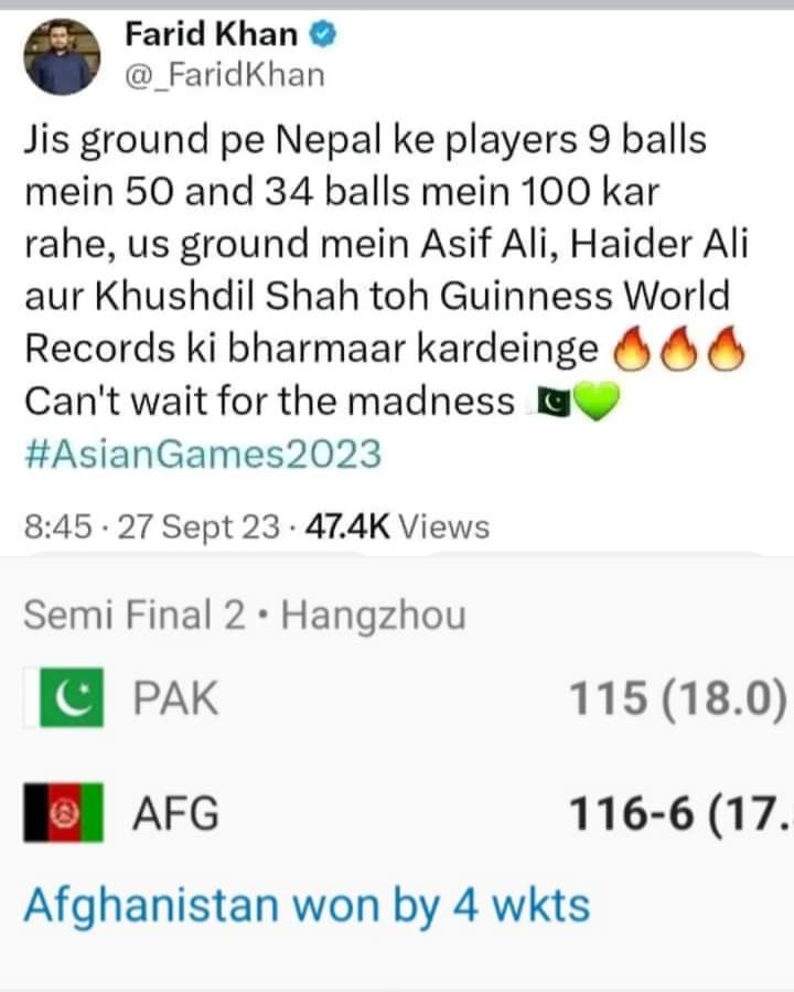imSaadAk's tweet photo. @_FaridKhan Jee Bilkul 💯 https://t.co/A7t75sWdyd