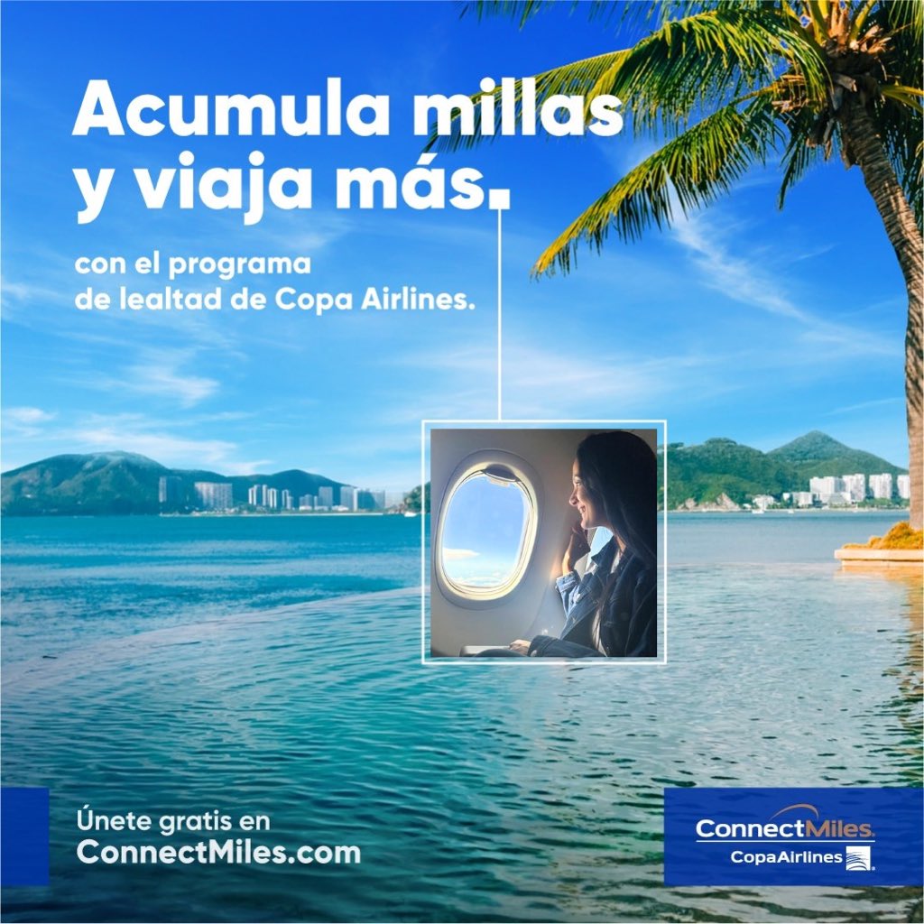 ¡<a href="/CopaAirlines/">Copa Airlines</a> valora tu lealtad! De forma gratuita, puedes ser parte de #ConnectMiles, programa de viajero frecuente donde al ser un PreferMember, acumularás millas en cualquier programa de viajero frecuente de Star Alliance. ¡No lo pienses! Ingresa a copa.com