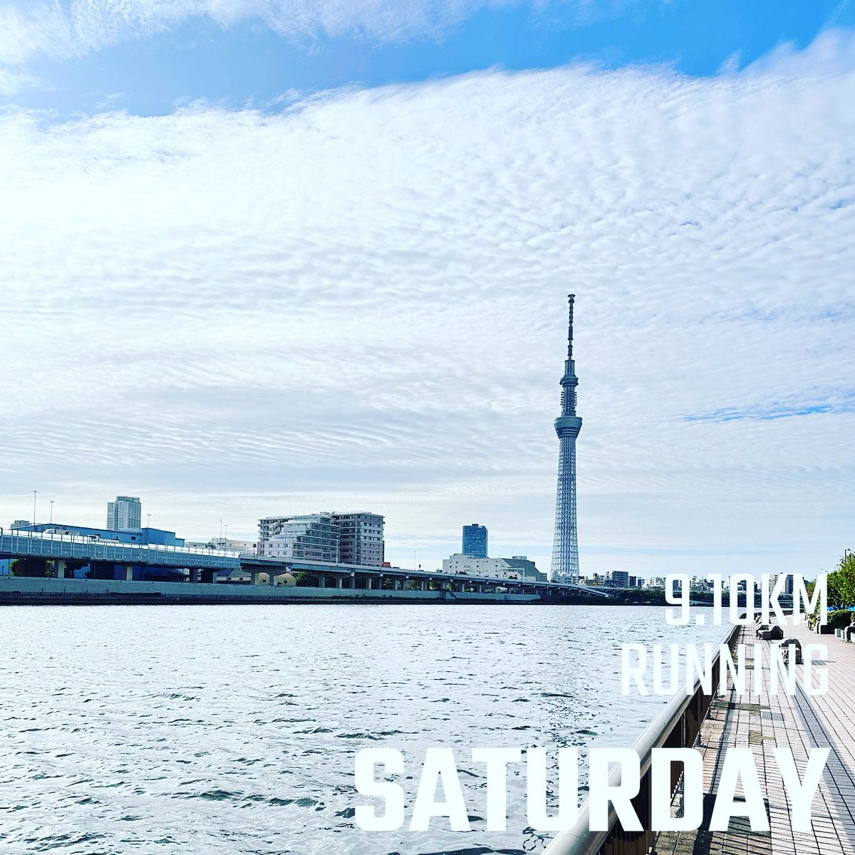 hdkoga's tweet photo. 走りやすい陽気だけど、疲れが抜けてなくて体バキバキ😆

#running #runner #ランニング #strava #run #ラン #instarunners 
#隅田川 #スカイツリー https://t.co/UlE5SwtAw1