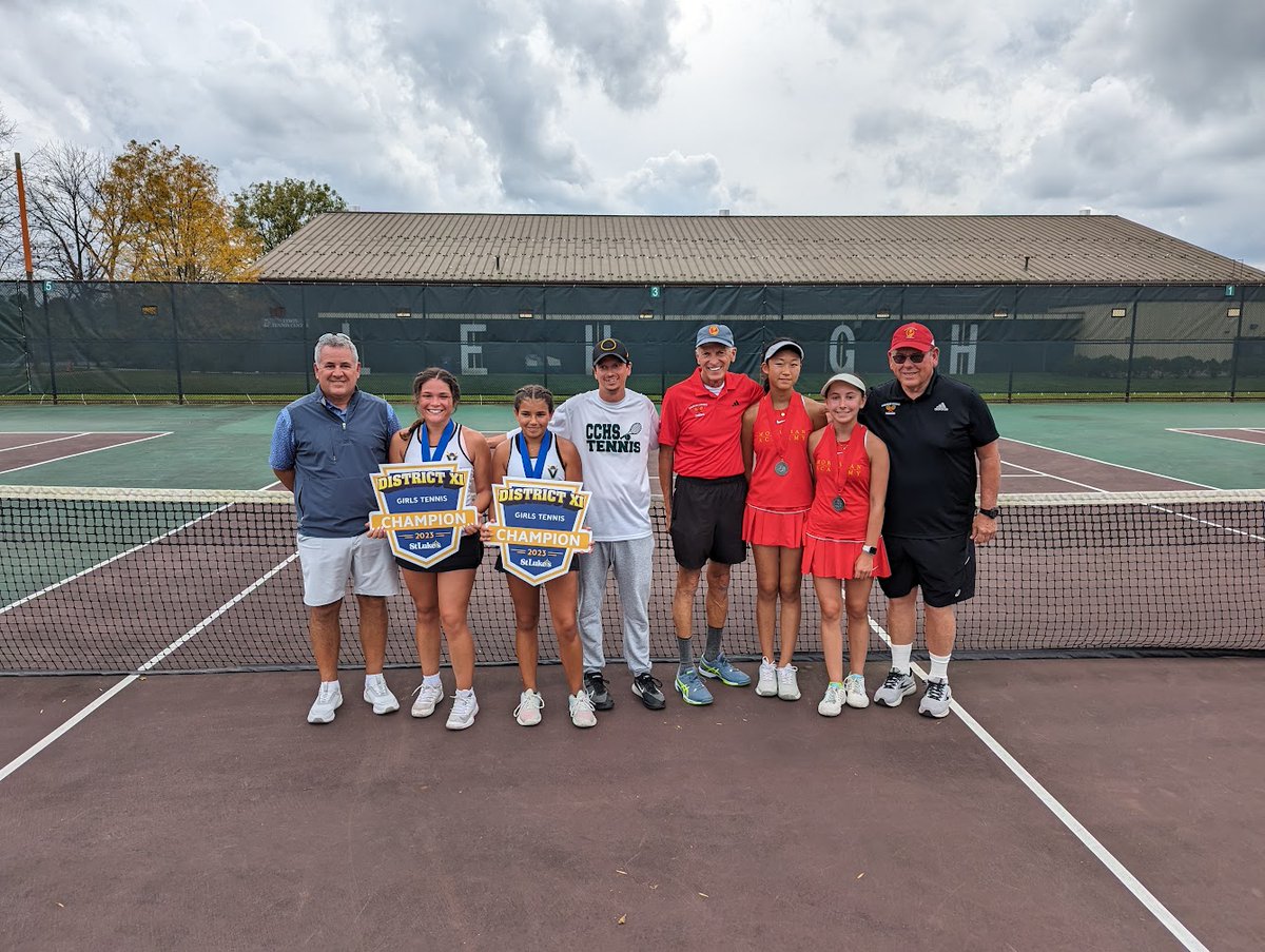 GTEN - Congrats to @ACCHS_Athletics Madelyn Groff and Genesis Almodovar on capturing the District XI Class 2A Doubles Championship, 6-4 and 6-0 over @MoravianAcademy