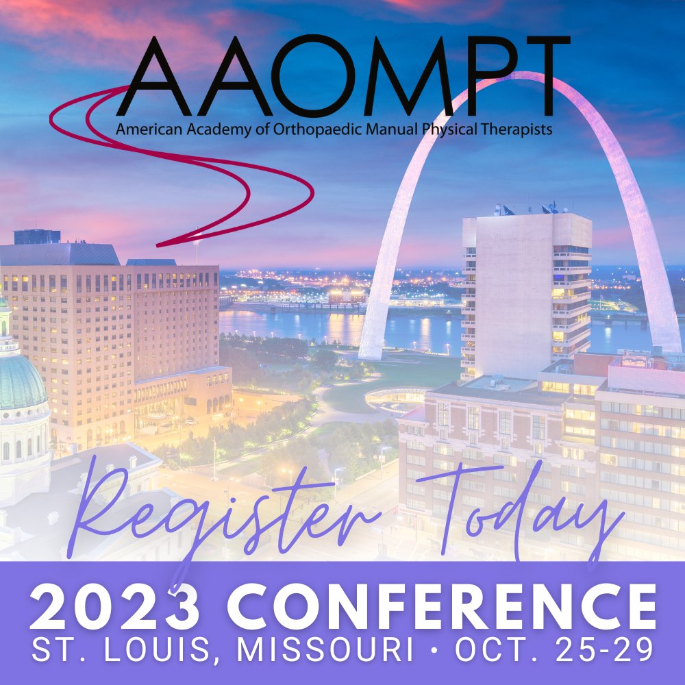AAOMPT's tweet image. Did you know that AAOMPT members receive discounts to annual conferences? Find out about other membership and fellowship benefits by clicking the link.  #AAOMPT #DPT#AAOMPTMembership #ManualTherapy #PhysicalTherapy #DPTStudent#Fellowship