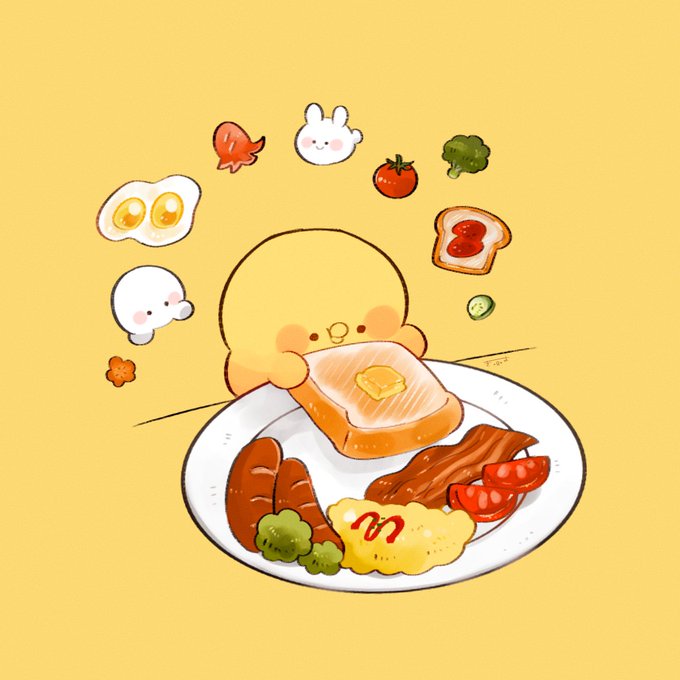 「卵 レタス」のTwitter画像/イラスト(新着)