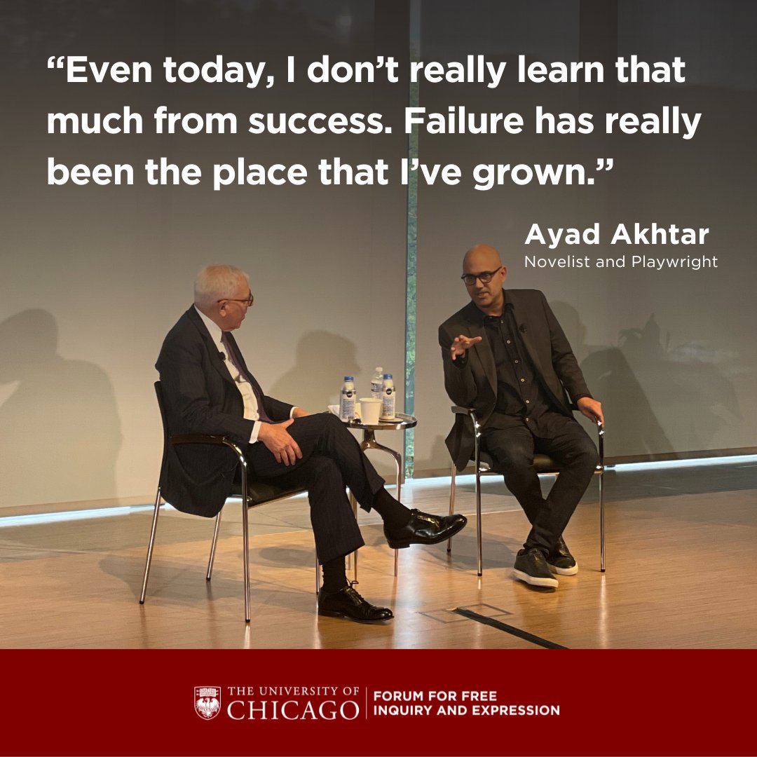 An Arts and Free Expression Conversation with UChicago Board Chair David M. Rubenstein and Ayad Akhtar.

Watch: livestream.com/accounts/28313…