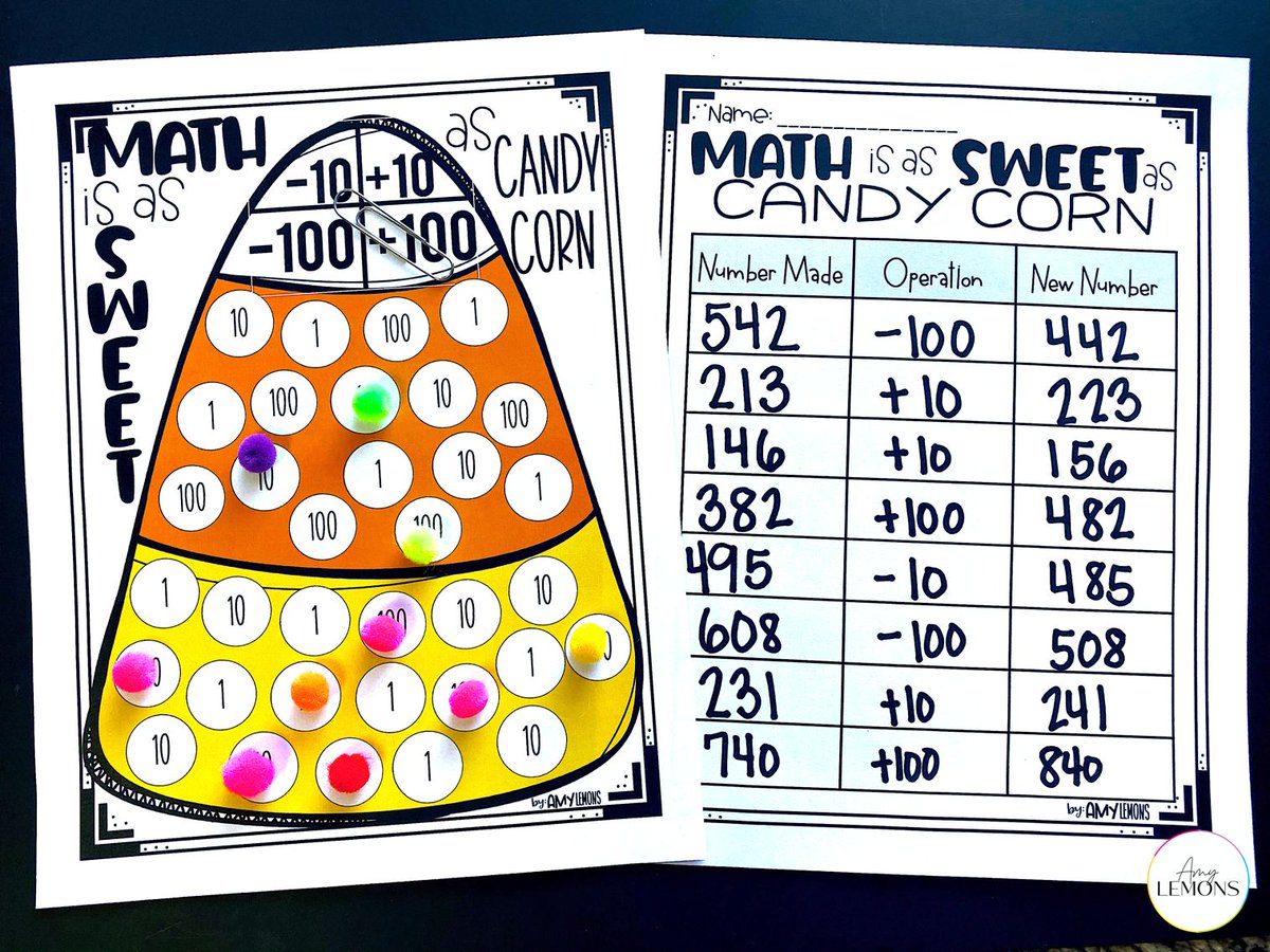 msamylemons's tweet image. Math can be a TREAT when you&apos;ve got this SWEET Candy Corn math game! Did I mention it&apos;s FREE?

Yes!

 Grab it here with instructions! ✨ --&amp;gt; bit.ly/3PvohwL

#Halloween #mathactivities #freeteachingresources #FreebieFriday