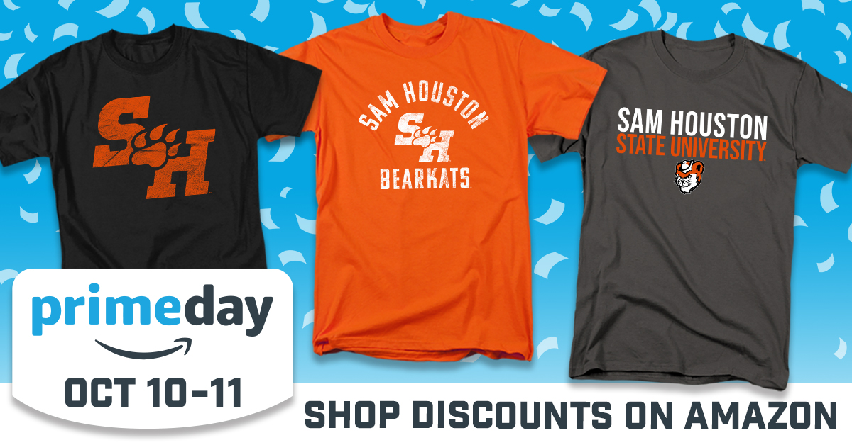 Sam Houston Athletics on X: It's the final Prime Day! Be sure to purchase  your Sam Houston gear so you are ready to go for the next Bearkat gameday!  🔗:  #EatEmUpKats