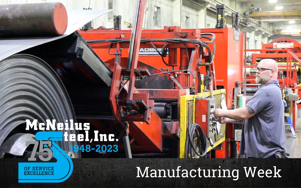 McNeilusSteel's tweet photo. It's National Manufacturing Day and the kick-start to Manufacturing Week. Manufacturing is an integral part of our infrastructure, and we are proud to help service an industry that continues to create new solutions for a better future.
#MFD23 #ManufacturingWeek #McNeilusSteel https://t.co/7Zpzke0ZqT