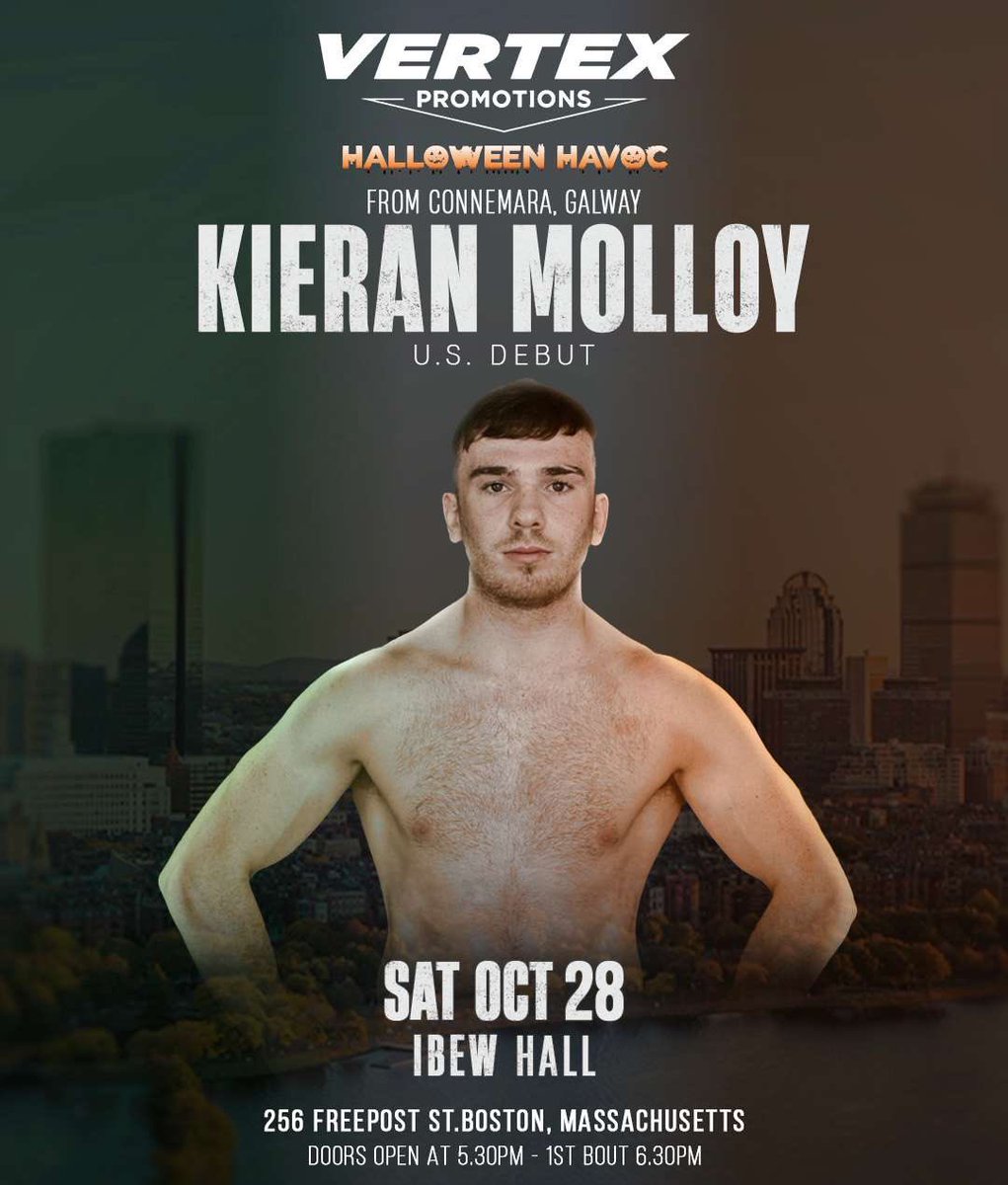 🇮🇪🇮🇪 Fight News 🇺🇸🇺🇸 October 28th we go across the pond for my US debut at the IBEW Hall in Boston, Massachusetts. Training camp is in full swing and looking forward to putting on a memorable performance for the Irish fans. Message for tickets 🎟️
