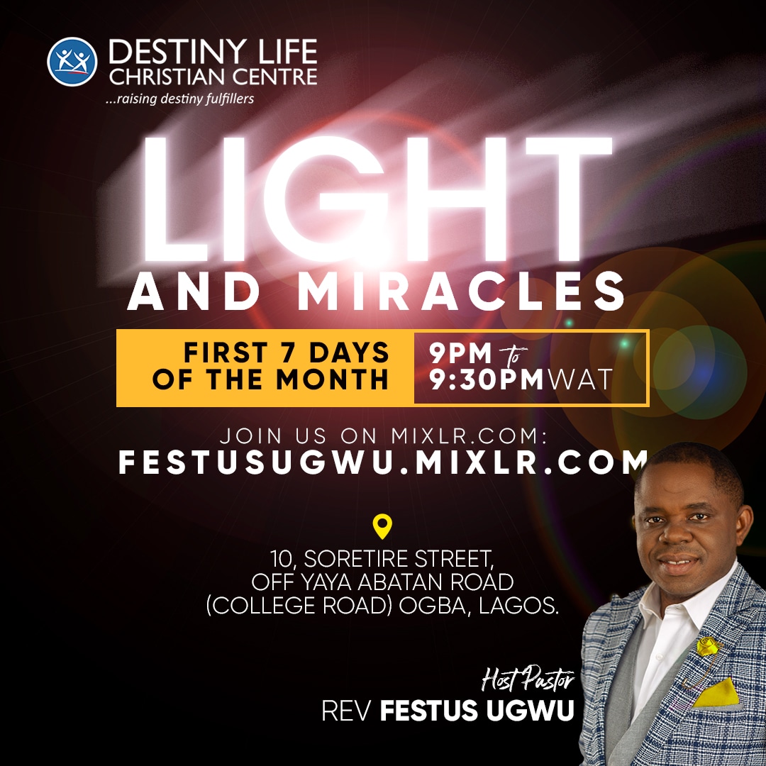 DestinyLifeCC's tweet photo. JOIN NOW🔥🔥🔥

Please join Day 6 of October 2023 Light &amp; Miracles with Revd Festus Ugwu now, and experience supernatural intervention in your life.

TIME: 9:00 pm - 9:30pm WAT

Mixlr MEETING LINK: https://t.co/SVHDpiC0M4

THEME: The Season of Uncommon Promotion https://t.co/kbwLfpCNjQ