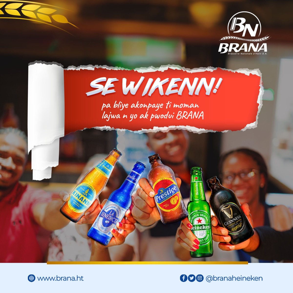 BRANAHEINEKEN's tweet photo. Wikenn nan la, BRANA toujou la ak ou nan moman lajwa w ak zanmi w.🔥🔥🥳🥳🎊🎊
#wikenn
#branaheineken
#prestigebeer
#bièrelocalenationale
#momanlajwa https://t.co/9eaKJl9KwV