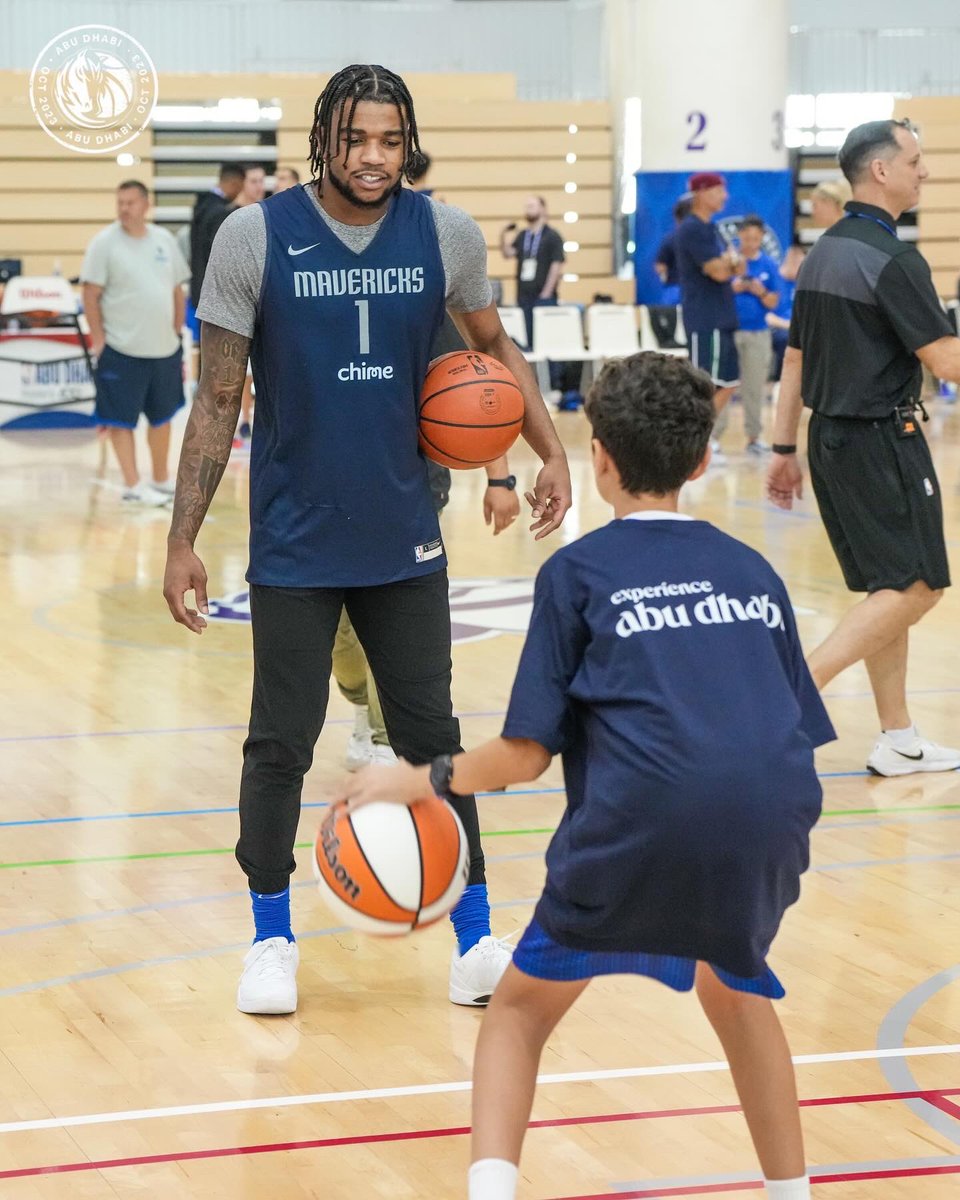 Growing the global game with @jrnba 🤍🏀 

#MFFL #NBAInAbuDhabi