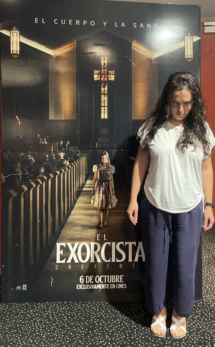 AndresBriz's tweet photo. Acabamos de salir de ver #ElExorcistaCreyente y @lidiautrer ha salido un poco rarilla…. Alguna sugerencia de qué hacer con ella? @navedelmisterio @carmenporter_ @JaviPerezCampos https://t.co/0EUAL8bwc6