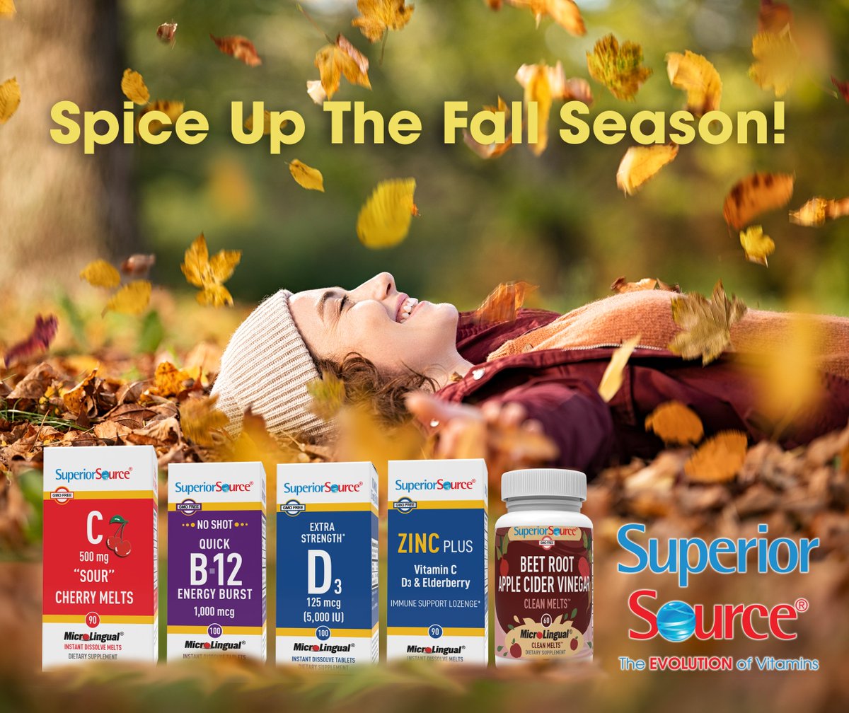 ALL @SuperiorSource Vitamins are Clean, Pure and Simple—withNO chemicals,preservatives,fillersor artificial colors. These tinyfast dissolvetablets for quickabsorption with NO pills to swallow or water needed.Available at Walmart.com andAmazon bit.ly/SSVInflAMZOct23