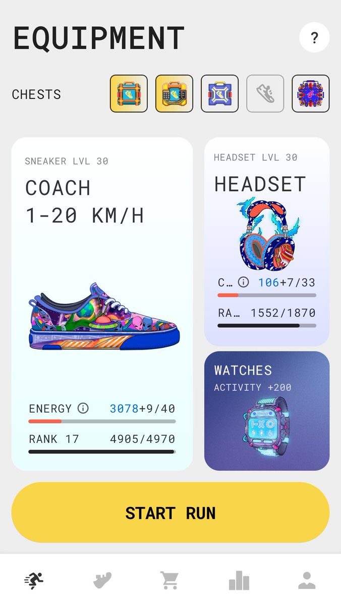 StepApp_M2E's tweet image. In my First post I am sharing my gears...
@StepApp_ #stepapp #MoveToEarn