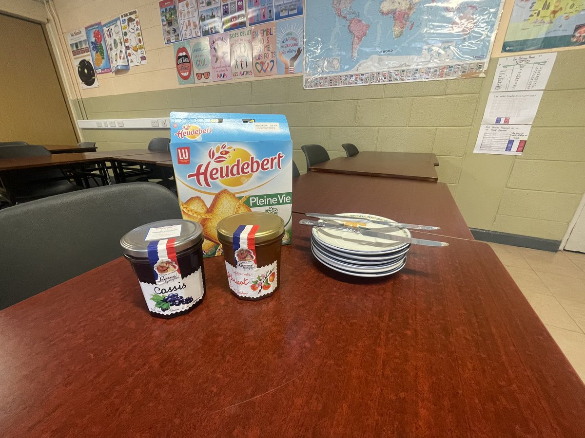 une petite collation aujourd'hui pour mes élèves assidus en terminale.