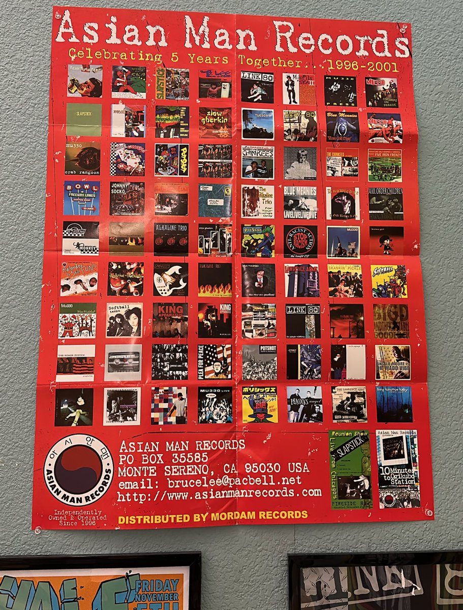 lance ๐๐๐ (@fiesta_jake) on Twitter photo Looking at this poster on my wall of <a href="/asianmanrecords/">Asian Man Records</a> at five years and remembering how established and important the label felt in 2001, and now thinking the same of <a href="/BadTimeRec/">Bad Time Records ๐๐</a> at five years. Makes me really happy for awesome labels, ska, punk, and the bands that make it all. Looking at this poster on my wall of <a href="/asianmanrecords/">Asian Man Records</a> at five years and remembering how established and important the label felt in 2001, and now thinking the same of <a href="/BadTimeRec/">Bad Time Records ๐๐</a> at five years. Makes me really happy for awesome labels, ska, punk, and the bands that make it all.