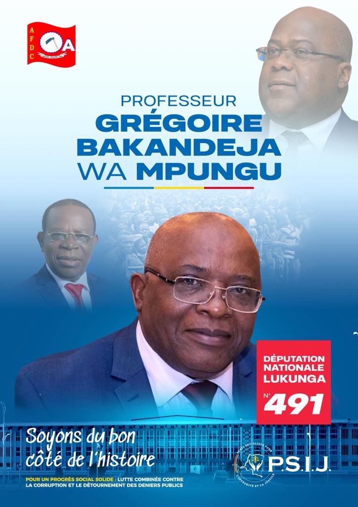 PSIJrdc's tweet photo. #RDCdecide2023 #Lukunga491 Le professeur Grégoire Bakandeja Wa Mpungu✌️✌️✌️Pour un progrès social solide 
@Presidence_RDC @PLukwebo @afdc_a1 @BosoloTv97 https://t.co/SggNlyqqVZ