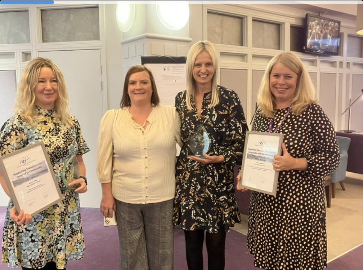 Prouder than ever today of our double award winning dementia/ delirium team. Well done ladies, truly blessed to work with such a committed team ⁦@morna_joy⁩ ⁦@SheeranMaryAnne⁩ @nhsA&A ❤️❤️x