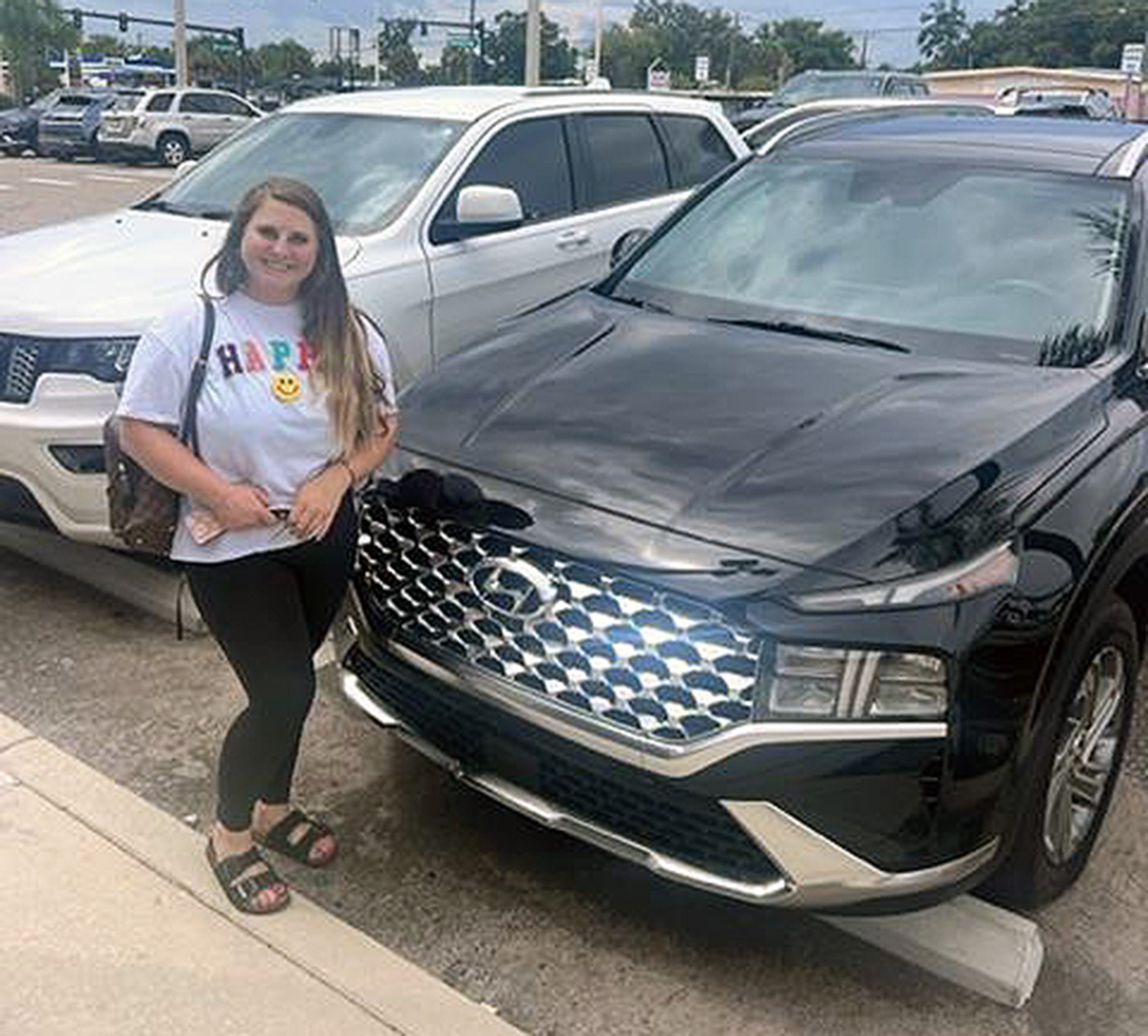 LakelandHyundai's tweet image. It is a #BigDeal when we get #CustomerReferrals like Kaitlyn King who was told about #LakelandHyundai &amp;amp; the #2023SantaFe when she was searching for a #NewSUV - salesperson #CarltonGregory made sure buying was #Fast, #Fun &amp;amp; #Easy - #ThankYou Kaitlyn, we&apos;re here for you! #Referral