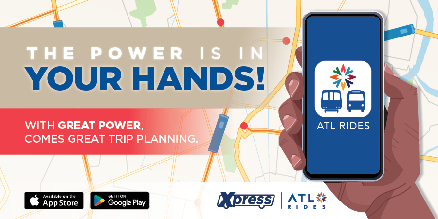 ATLTransitLink's tweet photo. Check it out! ATL Rides is now here – GA’s first regional transit trip-planning app, making it easier to plan trips across the #Atlanta region. Download and explore metro ATL like never before!

For more information, please visit https://t.co/rHCH4Qa2iu

#ATLTransit #TheATL #ATLRides
