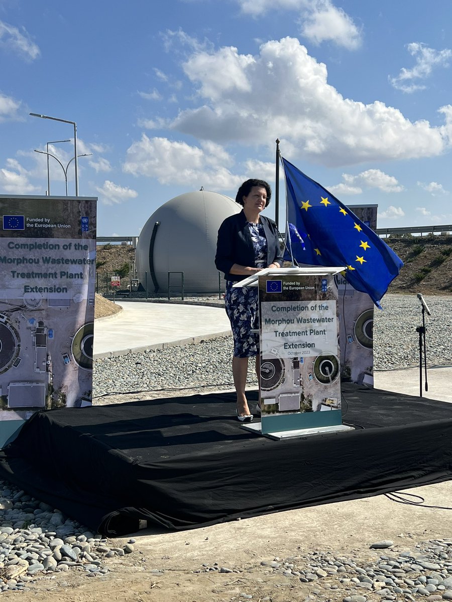 JKhaydarov's tweet photo. Celebrated the completion of the Morphou Wastewater Treatment Plant Extension, thanks for EU 🇪🇺funding &amp; support. This pivotal project ensures clean water, safeguarding public health &amp; environment, for a more sustainable future.  @UNDPCY @EU_reforms @judit_rozsa @steliananedera https://t.co/OuyUhwkwUS