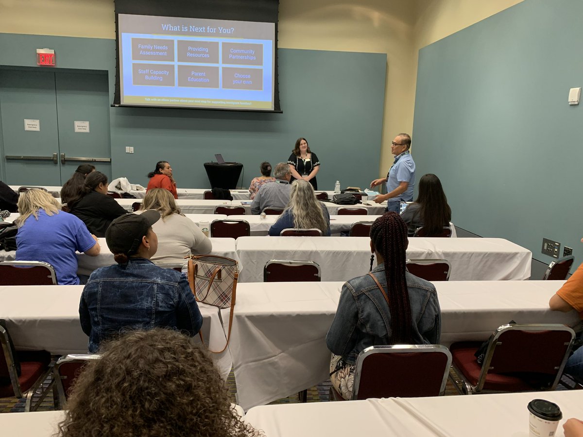 Michaela_ENGAGE's tweet image. It was a wonderful week of learning at the Statewide Parent and Family Engagement Conference! My favorite parts were showcasing students, lifting up parent voices, and sharing ideas. #PFEConference #engageFISD