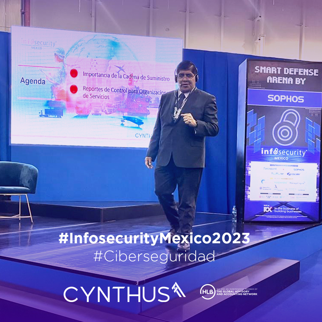 GrupoCynthus's tweet image. 📸Conferencia Compliance aplicado a la cadena de suministro”, impartida por Héctor Pérez M., instructor de Grupo Cynthus, experto en #ciberseguridad, Seguridad de la Información y Tecnologías de la información, durante nuestra participación en #InfosecurityMexico2023.
#Compliance