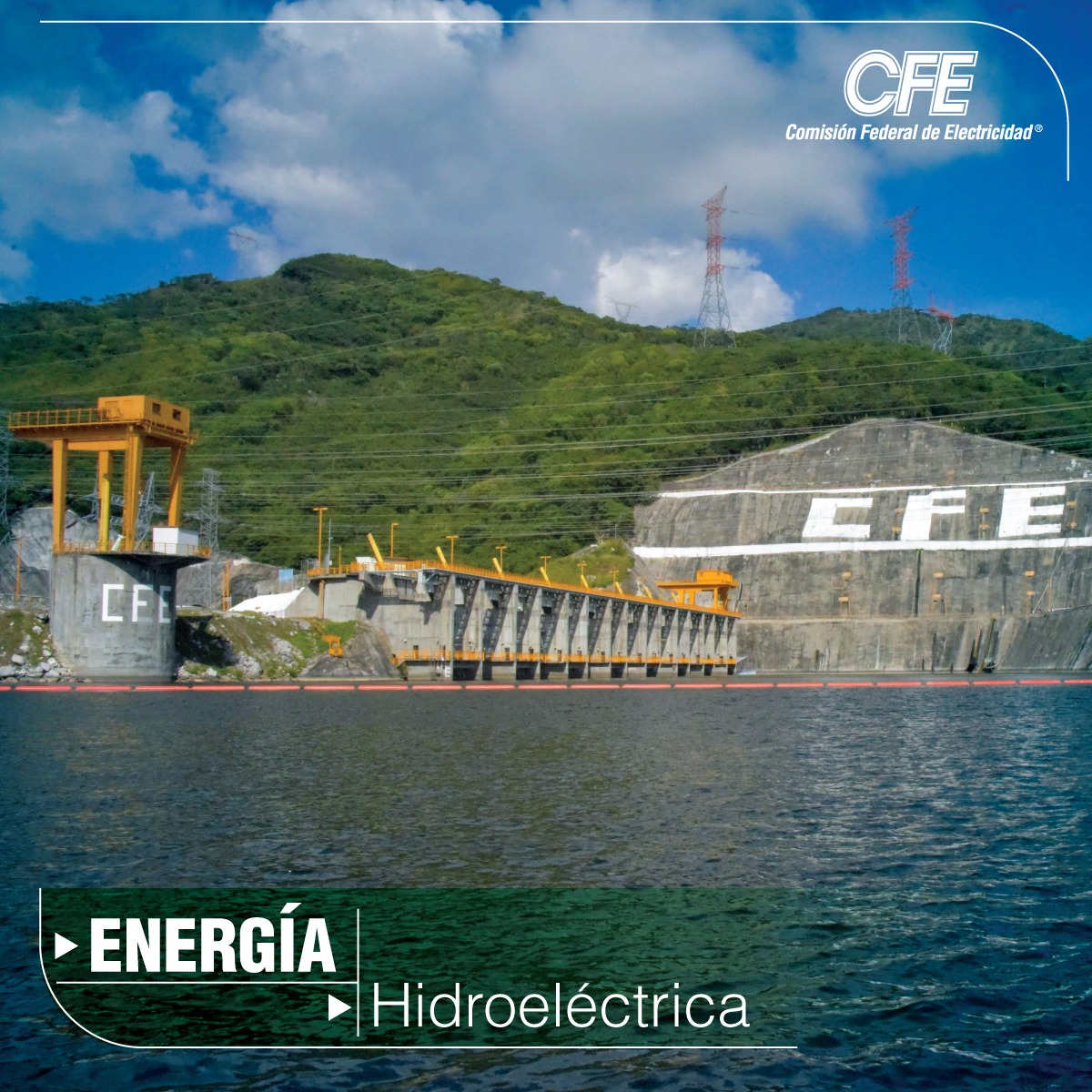 CFEmx's tweet photo. #CFEVerde | El gobierno de México aumentará en 50 años la vida útil de 20 hidroeléctricas. 16 centrales están en proceso de modernización, repotenciación y automatización (3 ya están concluidas y 13 en proceso). Además, se equiparán 3 centrales y se construirá una nueva. https://t.co/0gZEJ21GgK