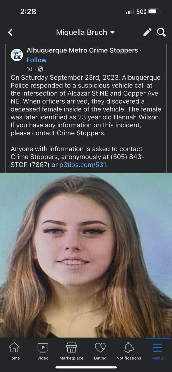 miqeloubruch's tweet photo. Please if you know anything call. Let’s help bring the person who took her away behind bar and brought to justice. Also share get the word out. 
RIP Hannah https://t.co/9x8yEnSTuF
