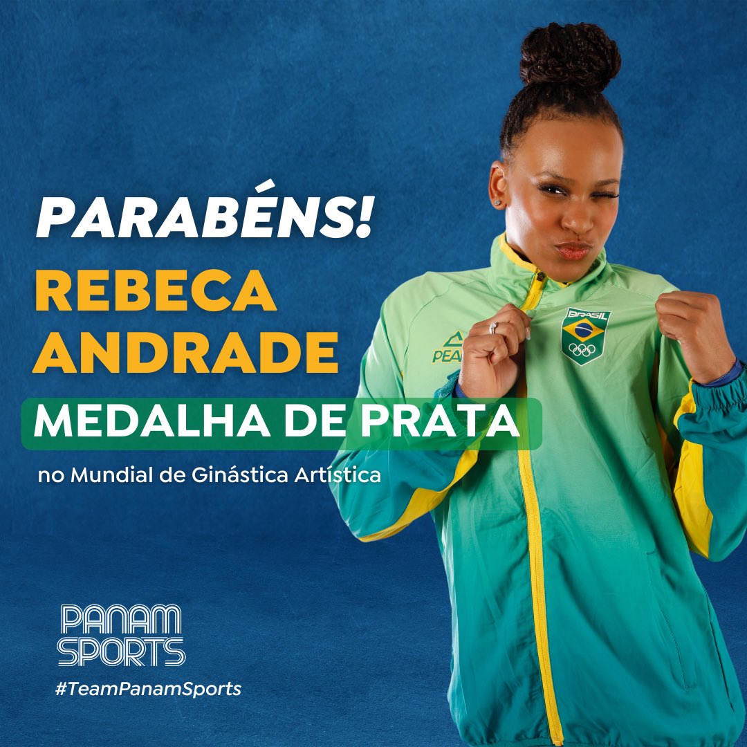 Ginástica artística: Rebeca Andrade é prata no mundial