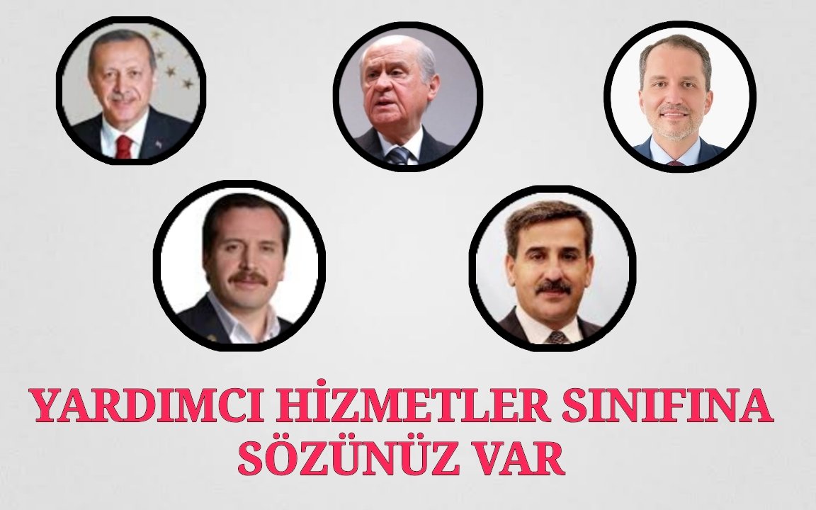 #yardimcihizmetlersınıfı  na sözünüz var 140 bin yardımcı hizmetlerde calışan memurlar  hiç bir ayrım yapılmadan gih  sinıfına gecirrilerek çözümlenmesini bekliyor
Verdiğiniz sözleri tutun ! #YHSyeSözünüzVar <a href="/RTErdogan/">Recep Tayyip Erdoğan</a> <a href="/dbdevletbahceli/">Devlet Bahçeli</a> @ErbakanFatih <a href="/_aliyalcin_/">Ali YALÇIN</a> <a href="/OnderKahveci/">Önder Kahveci</a>