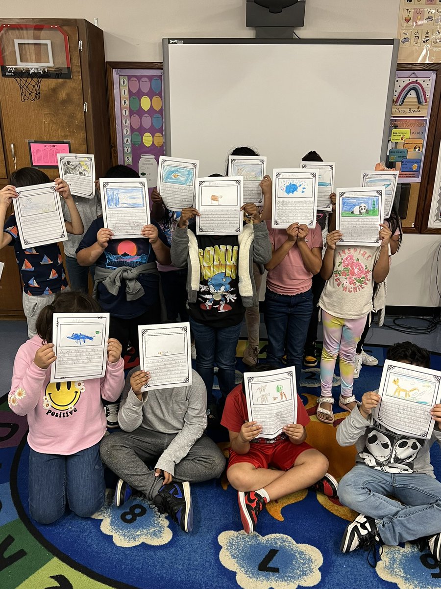 missbrownNC's tweet photo. Our first ‘WOW WORK’ is complete! Today we worked so hard on our writing after focusing on our nonfiction text about animals. Go 2nd Grade!!! @rhandrewselem @ParticipateLrng https://t.co/sx55b7NrbW