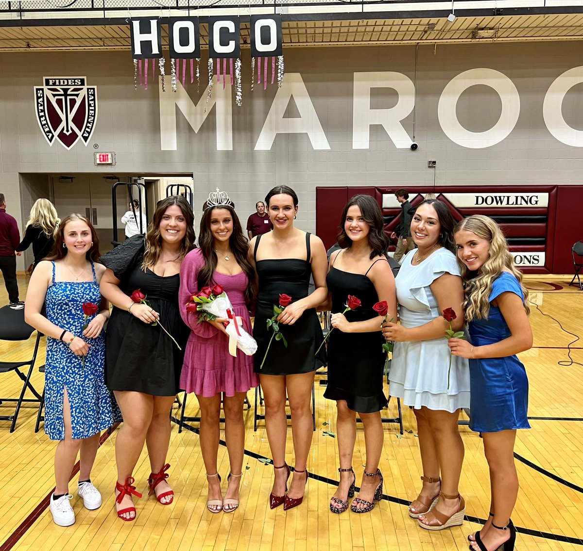MaroonCrew's tweet photo. Congrats to our 2023 Homecoming King &amp; Queen, Atem Deng &amp; Abby Wilcox! 

Thanks to all of our outstanding candidates for a fun &amp; spirited Homecoming week! 

The Homecoming Dance will be held Sat, Oct 7th from 8-11:00pm in the DCHS cafeteria. https://t.co/3vWvK041gl