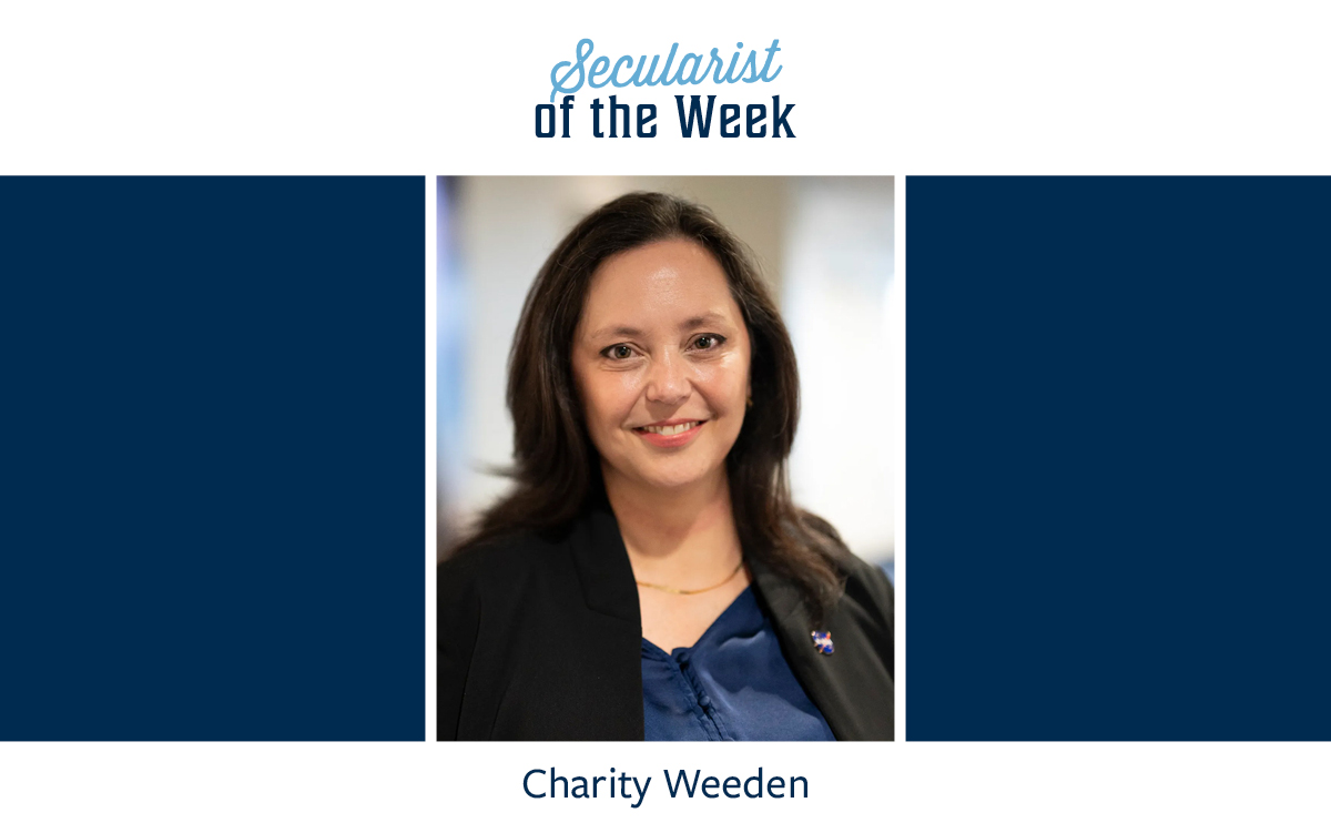 The FFRFs legislative arm is naming NASA official Charity Weeden as our “Secularist of the Week” for taking her oath of office on Carl Sagan’s Contact instead of a bible.