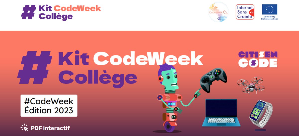 eduscol_techno's tweet image. #CodeWeek : Un atelier clé en main @BetterInternetF pour développer les compétences de programmation des élèves  
🎮 Créer un #JeuVidéo 
🖥️ Développer la #PenséeInformatique 
🗃️ Découvrir les métiers du numérique #ParcoursAvenir @InfoMetiers
▶️ isc2.api.tralalere.com/sites/default/…