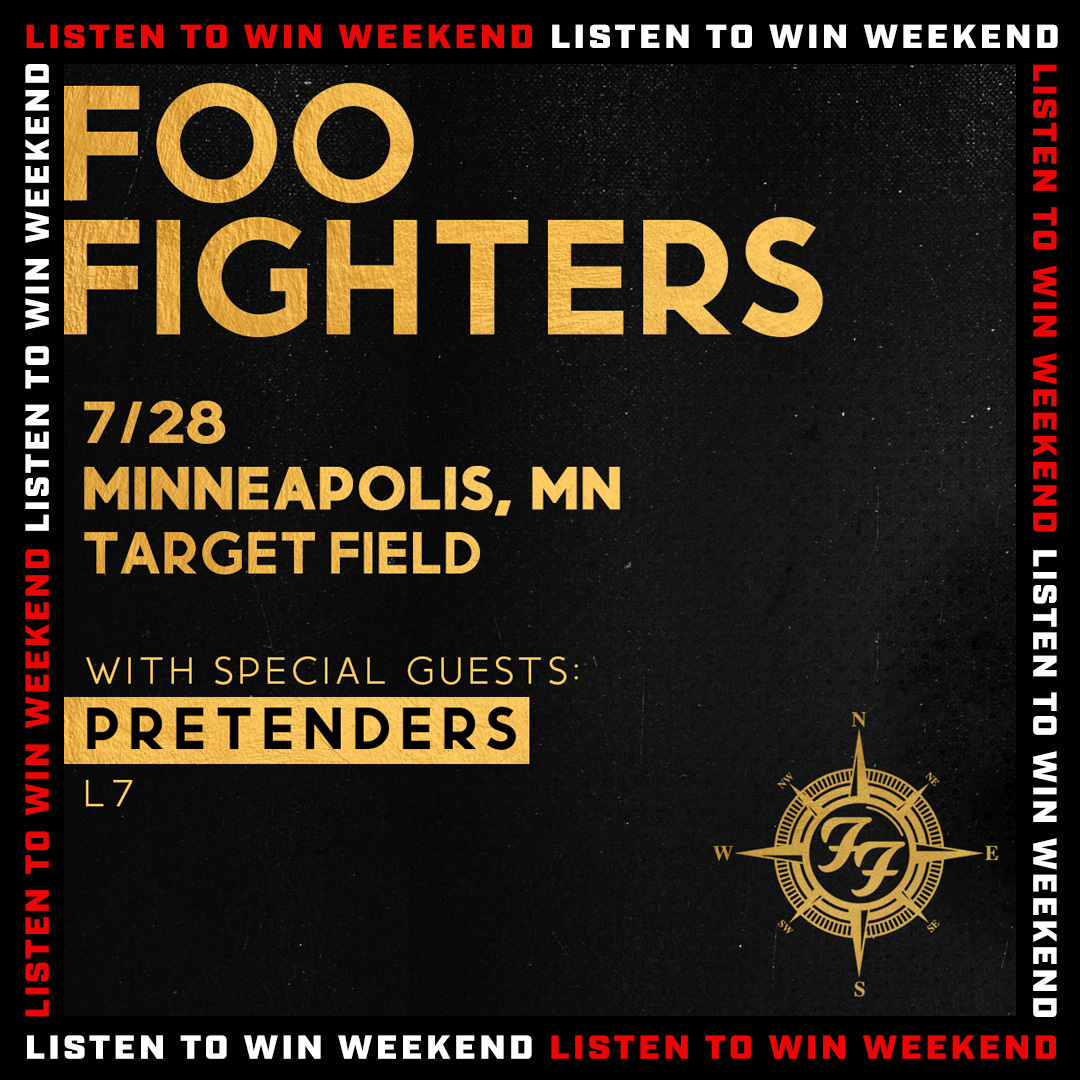 93XRadio's tweet photo. All weekend we're blowin' out some of our best seats right off the bat!

Listen for your chance to win pit tickets, plus you could win special prize packs from the #FooFighters and the @Twins! https://t.co/YwH8zkHMoT