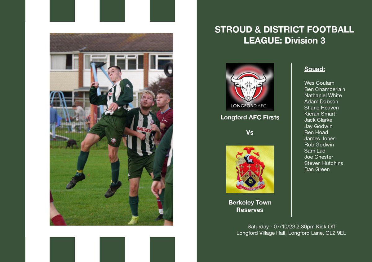 LongfordAFC's tweet photo. After last weeks cup win just the One Game this weekend with the Firsts at Home to @berkeleytownfc Reserves🟢⚪️ https://t.co/AnsK3HLlIY