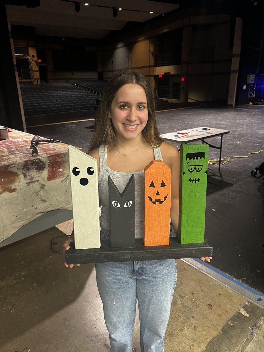 CoachKetcham's tweet photo. Using lumber from strike for some spooky characters. #TechInRealLife https://t.co/PWBVyCDewH